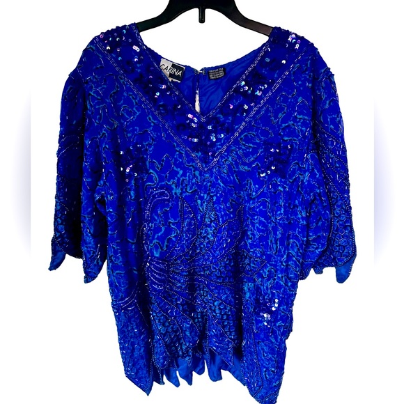 Tops - Carina 100% Silk Top, Vintage, Medium